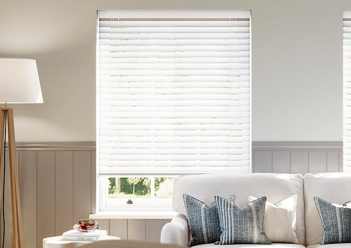 Copenhagen, Classic White Satin - Motorised Venetian Blind - Image 3